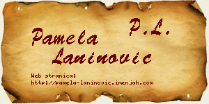 Pamela Laninović vizit kartica